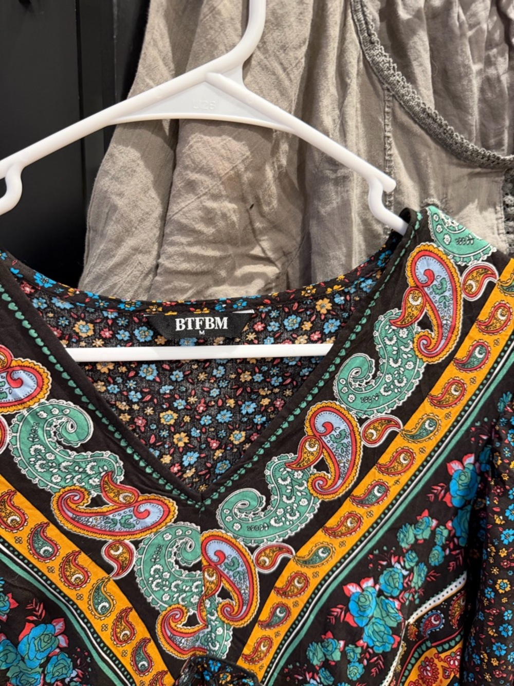 We The Free Mixed Boho Tops - Navy, Teal, Orange, Beige, Cream - Picture 3 of 6